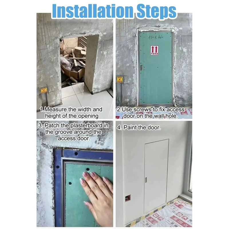 Heavy Duty Aluminum Magnetic Access Door Panel For Drywall Wall And Ceiling Inspection With Super Smooth Push Button Cover Straight Up Tough And No Fuss Setup For Fire Cabinets