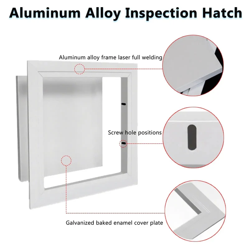 8x8 Heavy Gauge Aluminum Ceiling Access Panel With Smooth White Removable Drywall Cover For Rad Home Reno And Quick Maintenance Fixups Without Any Stress Or Drama
