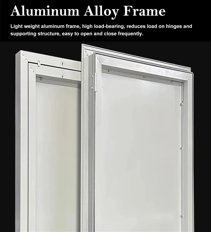 Dang Tough Waterproof Steel Access Panel For Interior Walls And Ceilings, Lockable Attic Hatch Cover With Slick Gliding Doors, No Hassle Maintenance Access