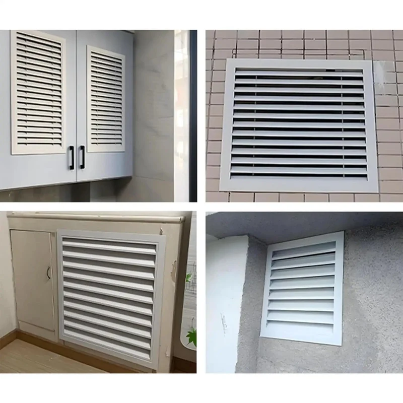 Heavy Duty Aluminum Louvered Vent For Cabinets Rock Solid Heat Dissipation Access Panel With Sleek Waterproof Finish Smooth Six By Fourteen Inch Airflow Cover Built Tough