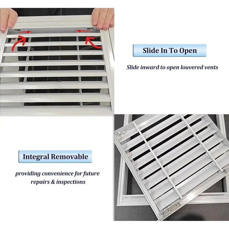 Heavy Duty Aluminum Louvered Vent For Cabinets Rock Solid Heat Dissipation Access Panel With Sleek Waterproof Finish Smooth Six By Fourteen Inch Airflow Cover Built Tough