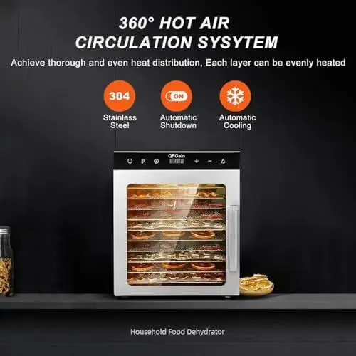 Top Shelf Heavy Duty Electric Food Dehydrator Rock Solid Stainless Steel Build Hella Easy Tray Cleanup 24 Hour Timer Adjustable Thermostat For Jerky Meat Fruits And Healthy Homemade Snacks
