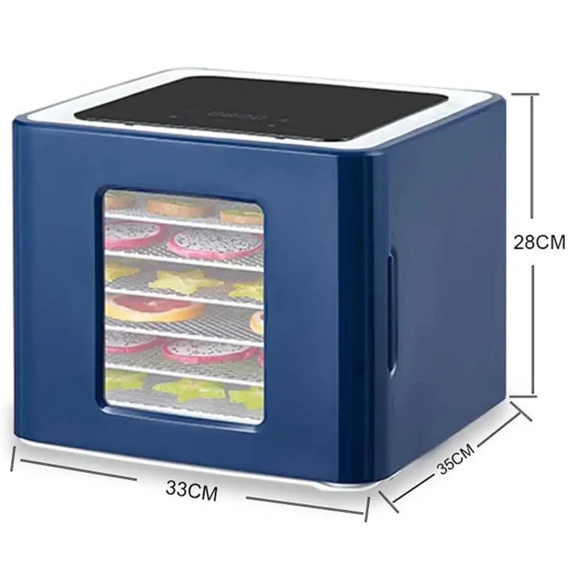 Premium Stainless Steel Food Dehydrator With Led Digital Touch Screen And Adjustable Timer Ideal For Drying Fruits Veggies Herbs Make Homemade Jerky Create Fresh Trail Mix Snacks Quick Meal Prep Tool