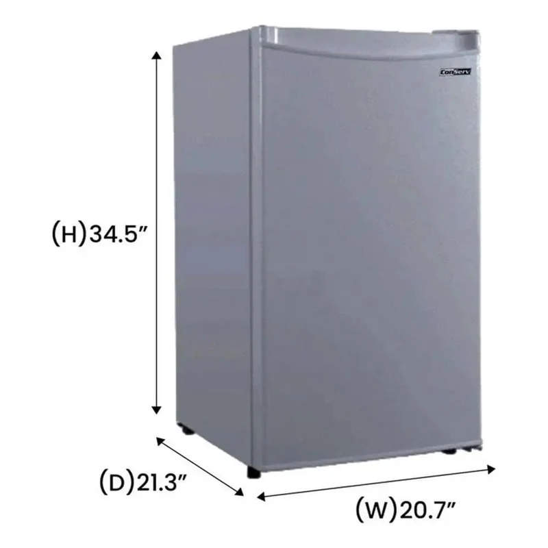 Top Notch 3 Cubic Ft Compact Upright Freezer Fingerprint Resistant Stainless Steel Finish Reversible Door Freestanding Build Ultra Quiet 41 Decibel Manual Defrost Adjustable Shelves Built Tough For Garage Or Home