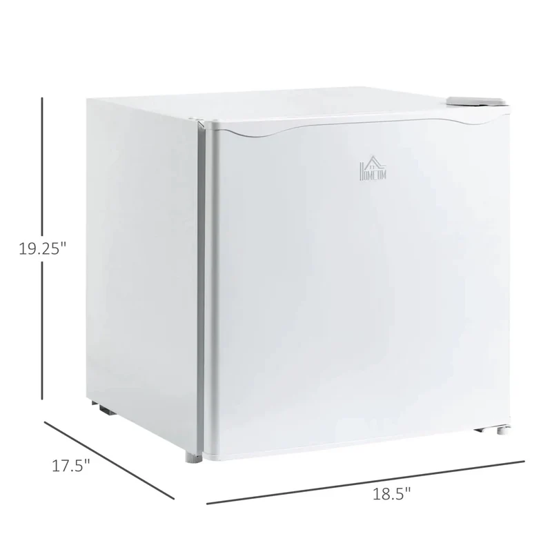 Hella Quiet 1.1 Cu Ft Countertop Upright Mini Freezer In Snazzy Steel White With Removable Shelves And Reversible Door For Dorms Apartments Offices And Homes Plush Storage Inside