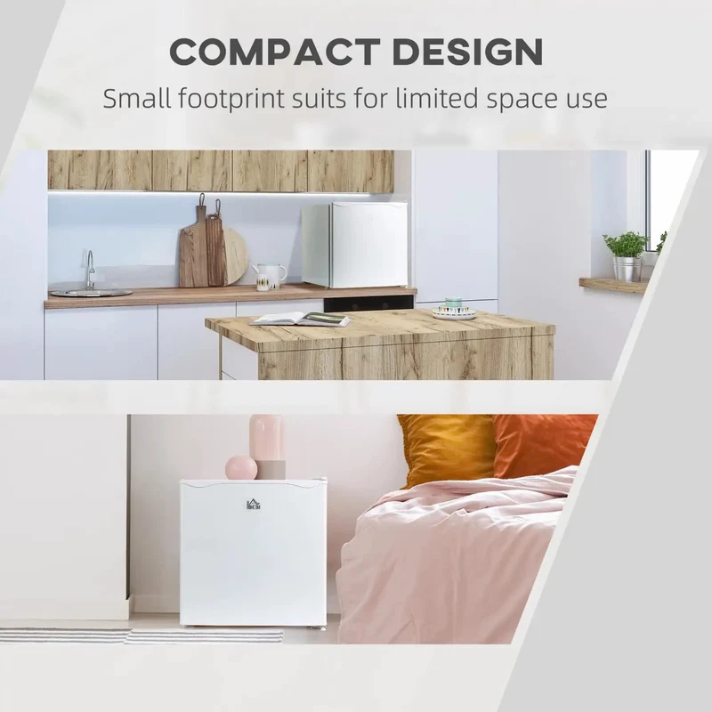 Hella Quiet 1.1 Cu Ft Countertop Upright Mini Freezer In Snazzy Steel White With Removable Shelves And Reversible Door For Dorms Apartments Offices And Homes Plush Storage Inside