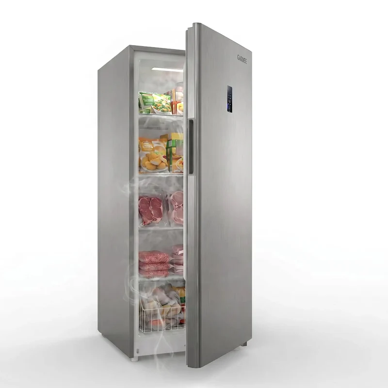 Huge 17 Cu Ft Upright Convertible Freezer And Fridge Hybrid With Four Chill Modes Auto Defrost System Slick Digital Controls Whisper Quiet Efficient Motor Roomy Interior Shelving Built For Garage Stash Or Party Prep