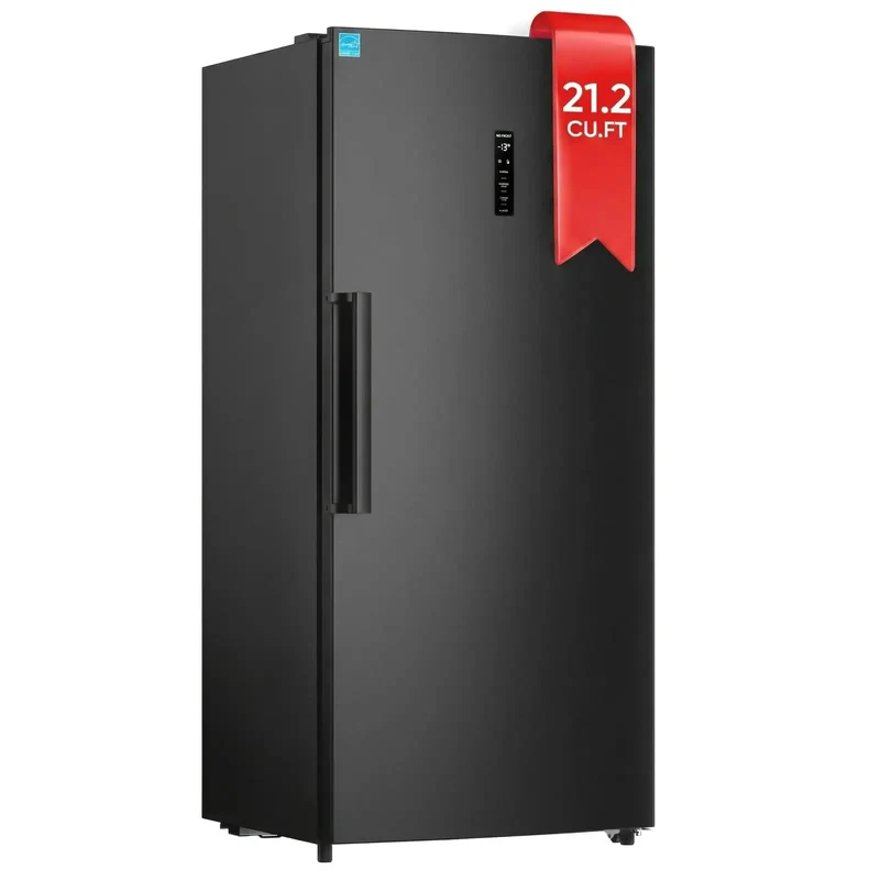 21.2 Cu Ft Convertible Upright Freezer Frost Free Space Saver That Works Wonders For Big Families Quiet Energy Star Rated Appliance Perfect For Extra Meat Storage And Smart Kitchen Upgrades With Smooth Operation And Reliable Performance Daily.