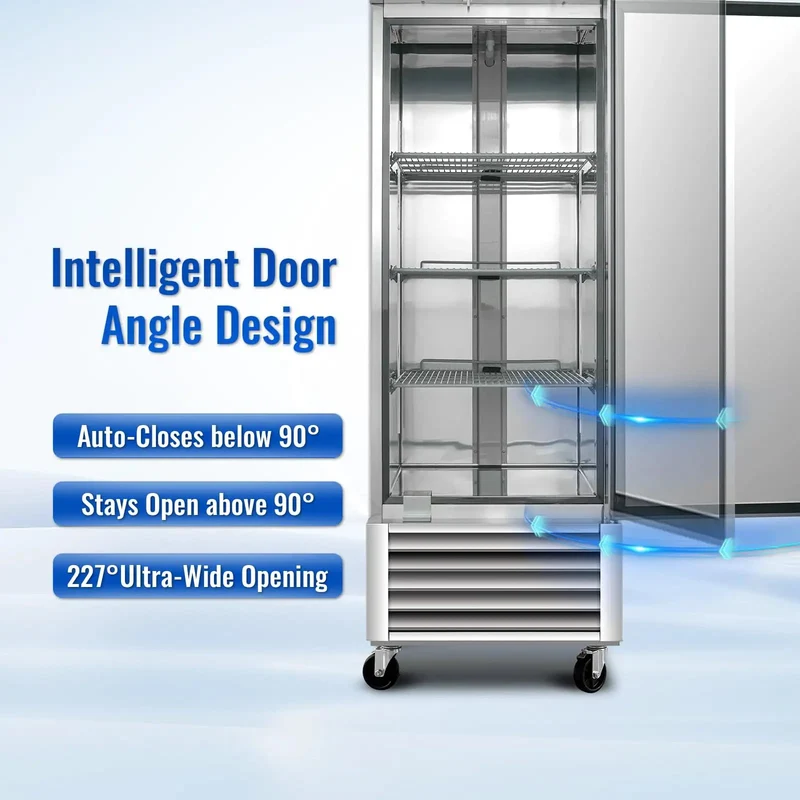 Tough As Nails 27 Wide Commercial Freezer 23 Cubic Ft Stainless Steel Reach In Upright Freezer With Whisper Quiet Motor And Beefy Adjustable Shelves Energy Efficient Design With Digital Temp Control Workhorse For Restaurant Bar Shop