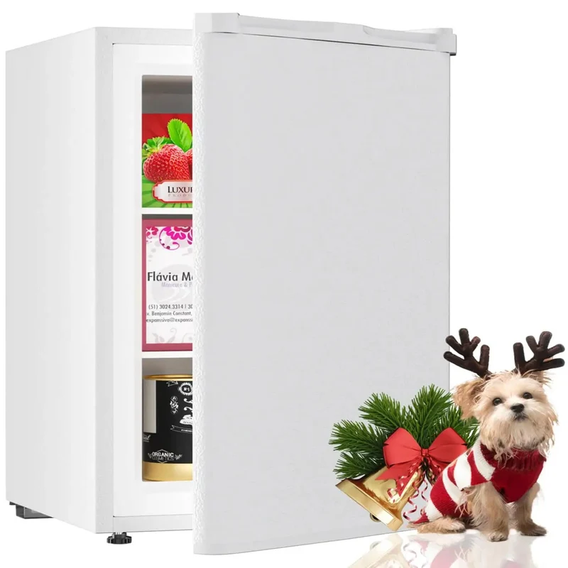 White 3.0 Cu Ft Upright Freezer With 7 Adjustable Temp Settings Compact Mini Freezer Space Saving Storage Solution Perfect For Dorms Apartments Kitchens And Garages Sleek And Solid Design That Handles Your Frozen Goodz Without Breaking A Sweat