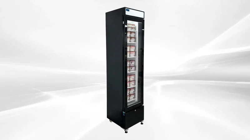 Commercial Upright Showcase Freezer 6.5 Cu Ft Single Glass Door Digital Temp Control Led Interior Light Heavy Duty Merchandiser For Cafe Restaurant Beer And Drinks Hella Reliable Etl Listing