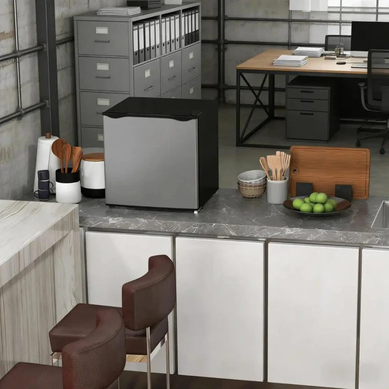 Compact Upright Freezer Silver 1.1 Cu Ft Countertop Mini Freezer Solid Pick For Dorms And Offices Featuring An Ultra Quiet R600a Compressor Simple Thermostat Dial And Removable Crate Straight Up Brilliant