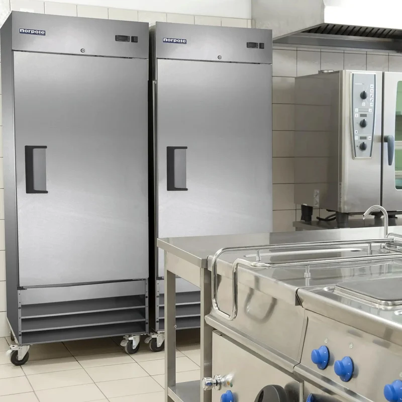 Go Big Commercial Reach In Freezer With 23 Cubic Feet Of Beefy Storage Straight Up Frost Free Operation And Rugged Stainless Steel Cabinet Built Tough For Busy Restaurants And Pro Kitchens