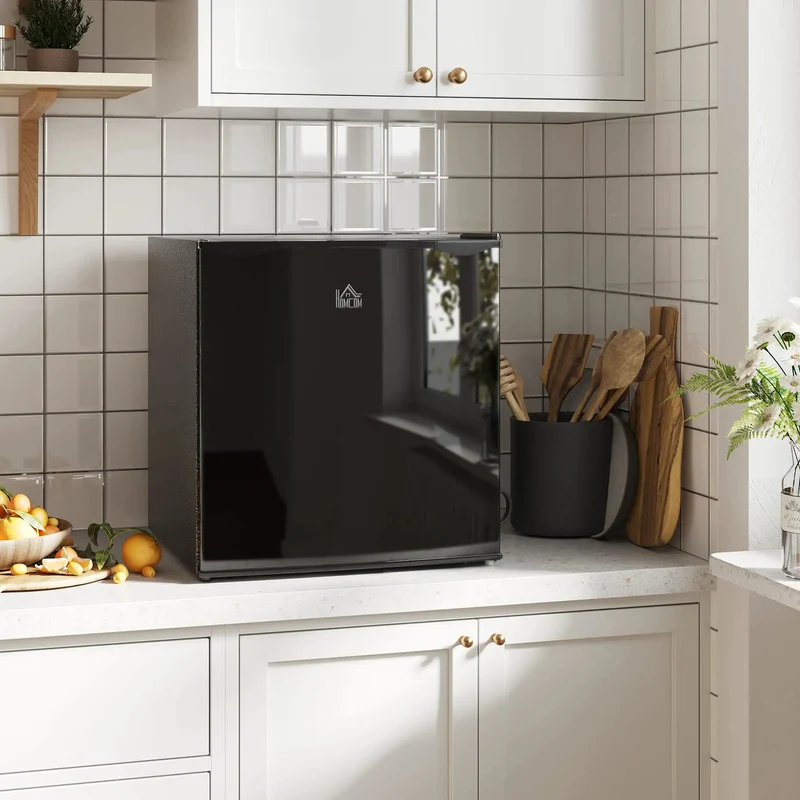 1.1 Cubic Foot Countertop Mini Freezer In Sleek Black Featuring Removable Shelves To Handle Your Daily Frozen Stash Effortlessly In Dorms Apartments Or Home Offices While Saving Precious Counter Space