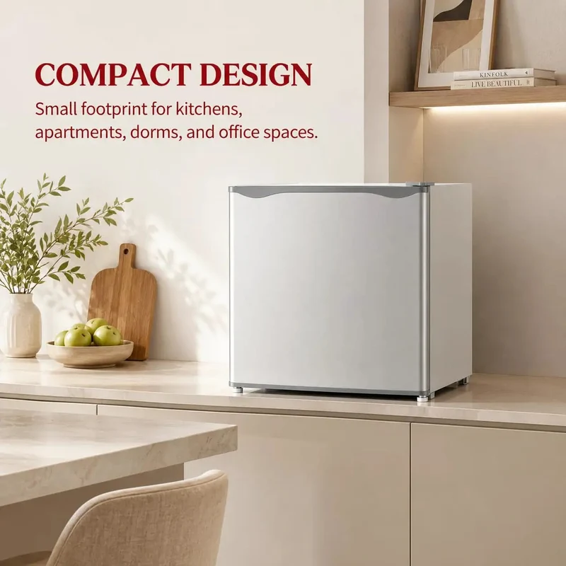1.1 Cu Ft Compact Mini Freezer Solid Upright Build Slides Right Into Tight Dorm Rooms Or Offices Storing Meats Fresh Fish And Ice With Zero Hassle Cooling Tech