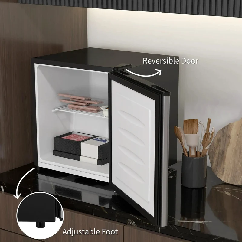 Sick Silver Mini Freezer With 1.1 Cu Ft Storage Capacity Featuring Reversible Door Removable Shelves Adjustable Temp Control Ideal For Dorm Motor Home Or Office To Keep Your Meat Fresh As A Daisy No Cap Defrost Manually