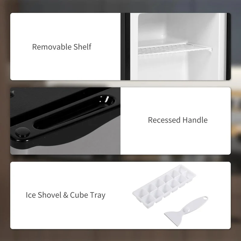 Sick Silver Mini Freezer With 1.1 Cu Ft Storage Capacity Featuring Reversible Door Removable Shelves Adjustable Temp Control Ideal For Dorm Motor Home Or Office To Keep Your Meat Fresh As A Daisy No Cap Defrost Manually