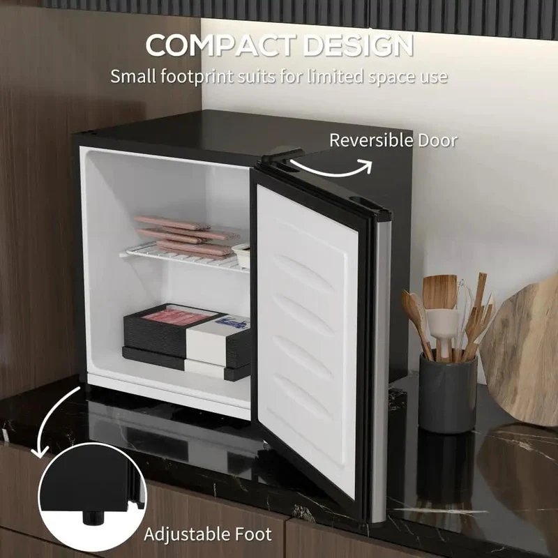 Real Deal 1.1 Cubic Foot Upright Mini Freezer With Quick Dial Thermostat And Smooth Reversible Door No Sweat Cooling Setup For Dorms Apartments Rv Trailers