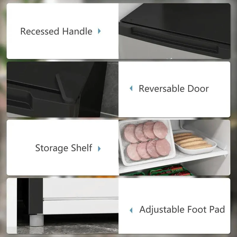 Compact Upright Mini Freezer With 3.0 Cubic Feet Capacity And Reversible Door For Dorm Life Apartments Rv Trips And Office Setups Slick Build To Keep Beverages Frosty And Stash Snacks No Fuss Placement Fits Any Tight Corner