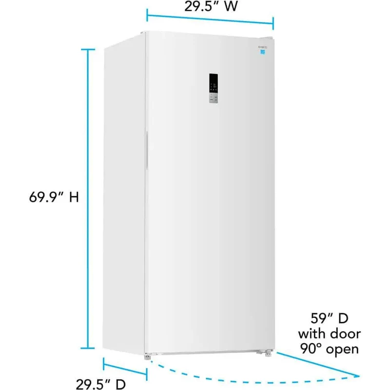 21 Cu Ft Frost Free Convertible Upright Freezer With Turbo Freeze And MaxxSpace Insulation Garage Ready Energy Star White Freestanding Reversible Door Built Tough No Sweat Setup For Real World Freezing