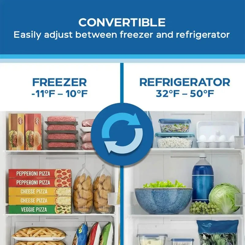 21 Cu Ft Frost Free Convertible Upright Freezer With Turbo Freeze And MaxxSpace Insulation Garage Ready Energy Star White Freestanding Reversible Door Built Tough No Sweat Setup For Real World Freezing