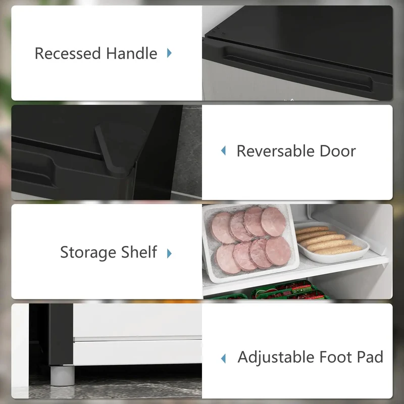 Solid 3 Cubic Foot Compact Upright Freezer With No Fuss Controls And Reversible Door Plays Nice In Tight Apartments Or Busy Kitchens While Keeping Your Frozen Stash Ice Cold In Bright Silver