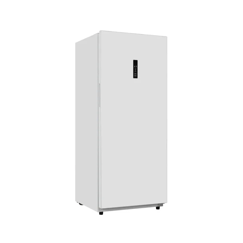 14 Cu Ft Convertible Upright Freezer And Refrigerator In Warm White Panel Featuring Hassle Free Mode Switch Flex Config Layout And Ample Shelving For Snacks And Beverages