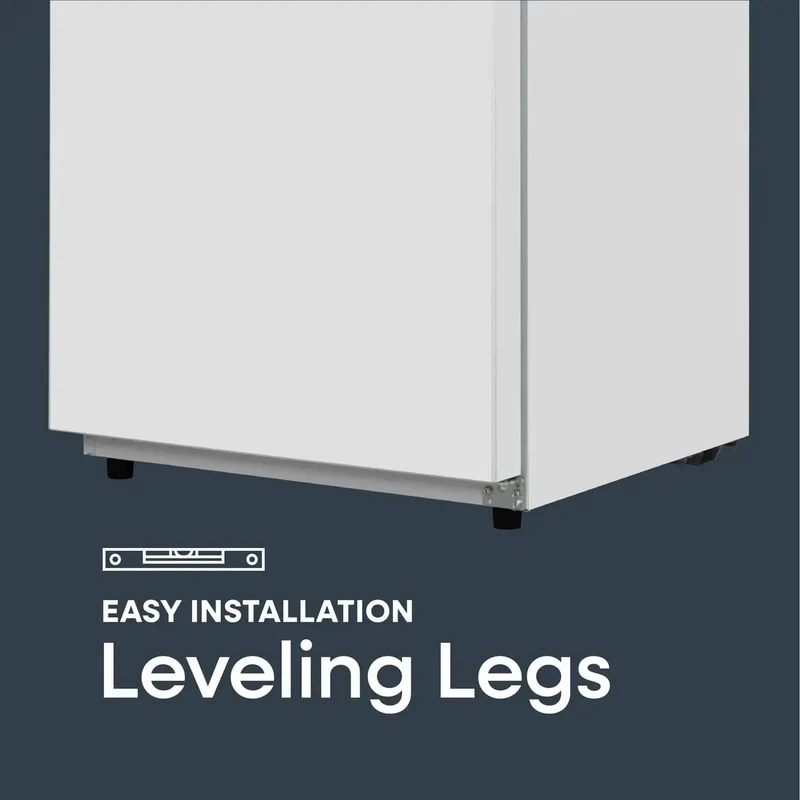 14 Cu Ft Convertible Upright Freezer And Refrigerator In Warm White Panel Featuring Hassle Free Mode Switch Flex Config Layout And Ample Shelving For Snacks And Beverages