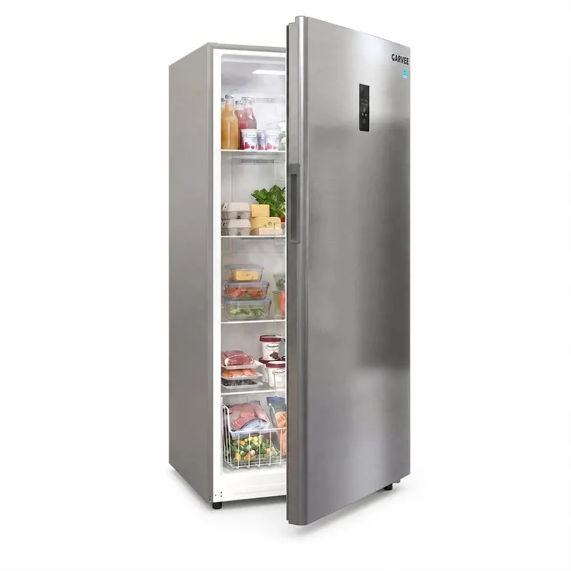 Frost Free Upright Freezer Single Door Stand Up 20 Cubic Feet For Bulk Storage And Frozen Meals Space Saving Vertical Setup Ideal For Home Garage Or Kitchen No Frost Headache For Bulk Hauls