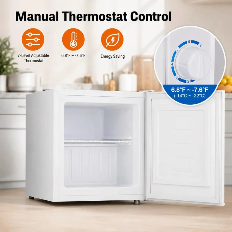 Compact 1.1 Cu Ft Upright Mini Freezer In Bright White For Dorms Small Apartments And Garages Fast Freeze Tech Keeps Your Cold Stash Frosty While Taking Zero Footprint Off The Kitchen Floor