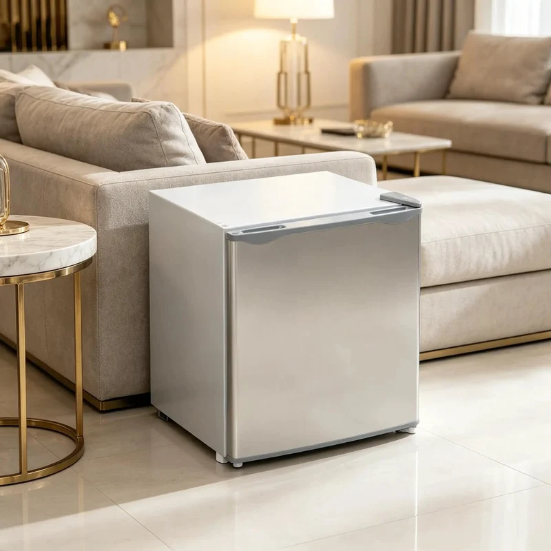 Slick Compact 1.1 Cu Ft Mini Freezer With Smooth Five Step Temperature Control And Reversible Door For Gray Small Space Meal Prep That Hella Keeps Ice Cream Fresh All Week Long Great For Dorm Or Kitchen Use