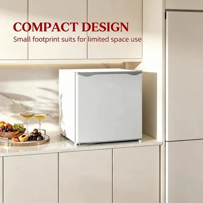 Slick Compact 1.1 Cu Ft Mini Freezer With Smooth Five Step Temperature Control And Reversible Door For Gray Small Space Meal Prep That Hella Keeps Ice Cream Fresh All Week Long Great For Dorm Or Kitchen Use
