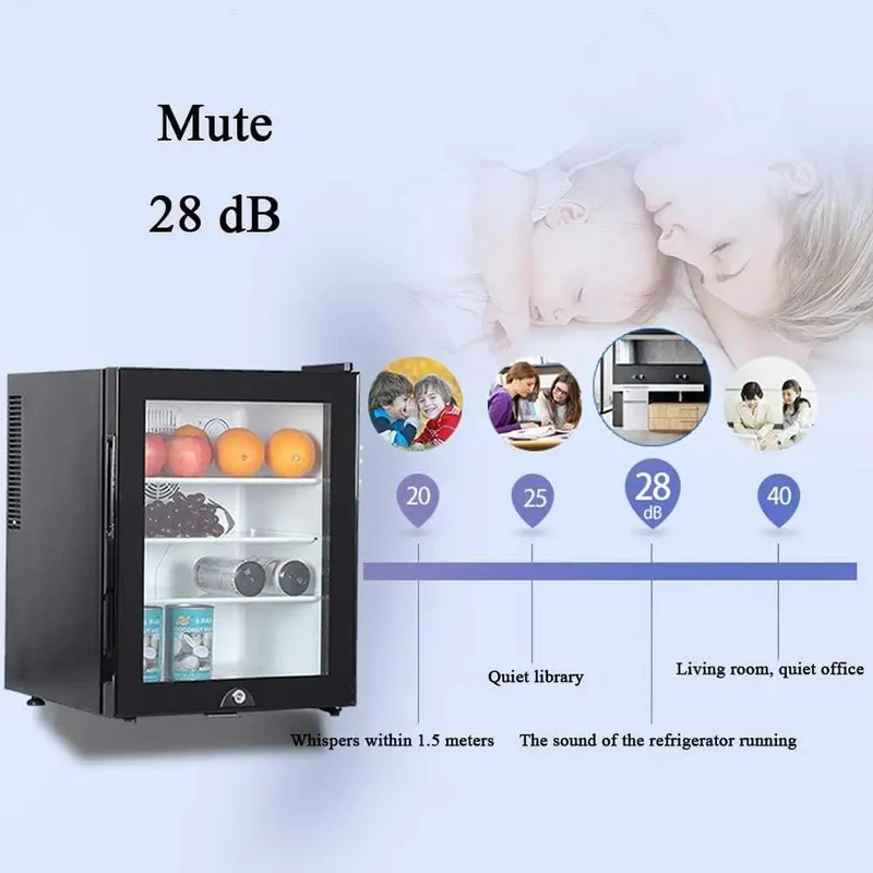 Compact Upright Mini Freezer Featuring A Sleek Black Glass Door With Energy Efficient Cooling That Runs Dead Quiet At Twenty Eight Decibels Ideal For Dorms Offices Or Small Bedrooms With Plug And Play Design