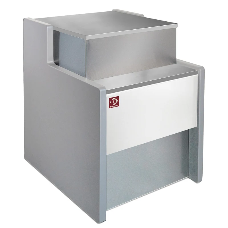 Kassentisch 100 cm mit Edelstahl-Arbeitsplatte, RO-1000/E8
