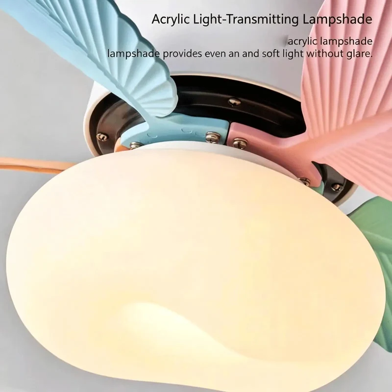 32 Inch Ceiling Fan With Light And Remote For Kids Bedroom Featuring Kickin Airflow Adjustable Speed Settings Three Color Temperature Led Lamps And Hella Quiet Motor Fresh Room Vibes All Day