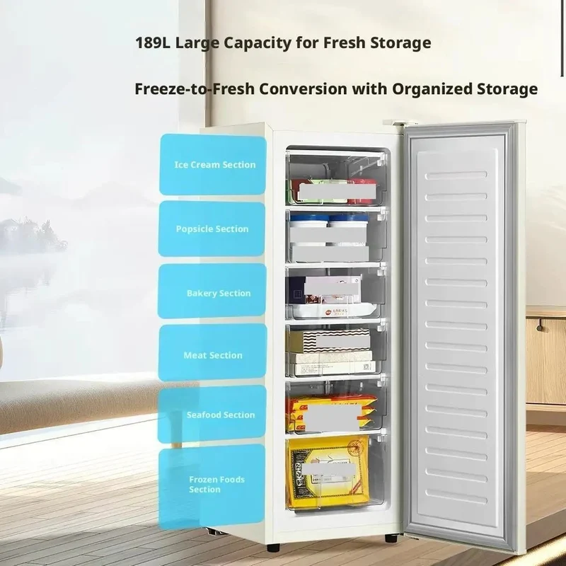 Top Shelf Single Door Upright Freezer With Nifty Adjustable Shelves For Bulk Groceries And Frozen Meals Quiet Operation Zone For Everyday Kitchen Organization And Heavy Duty Storage Solutions