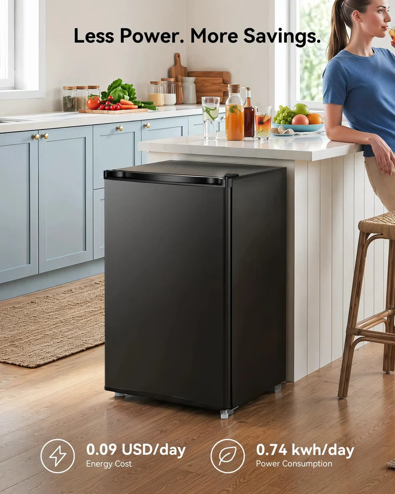 Compact 3.0 Cubic Foot Upright Mini Freezer In Black Delivers Sweet Cold Storage For Apartments And Dorm Rooms Without Making A Peep Keeps Meat And Ice Cream Totally Crisp All Season Long While Sliding Under Counters Smooth As Silk