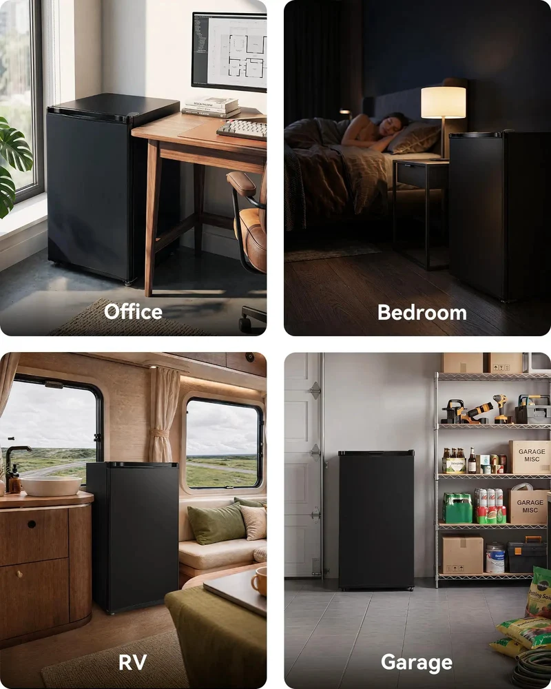 Compact 3.0 Cubic Foot Upright Mini Freezer In Black Delivers Sweet Cold Storage For Apartments And Dorm Rooms Without Making A Peep Keeps Meat And Ice Cream Totally Crisp All Season Long While Sliding Under Counters Smooth As Silk