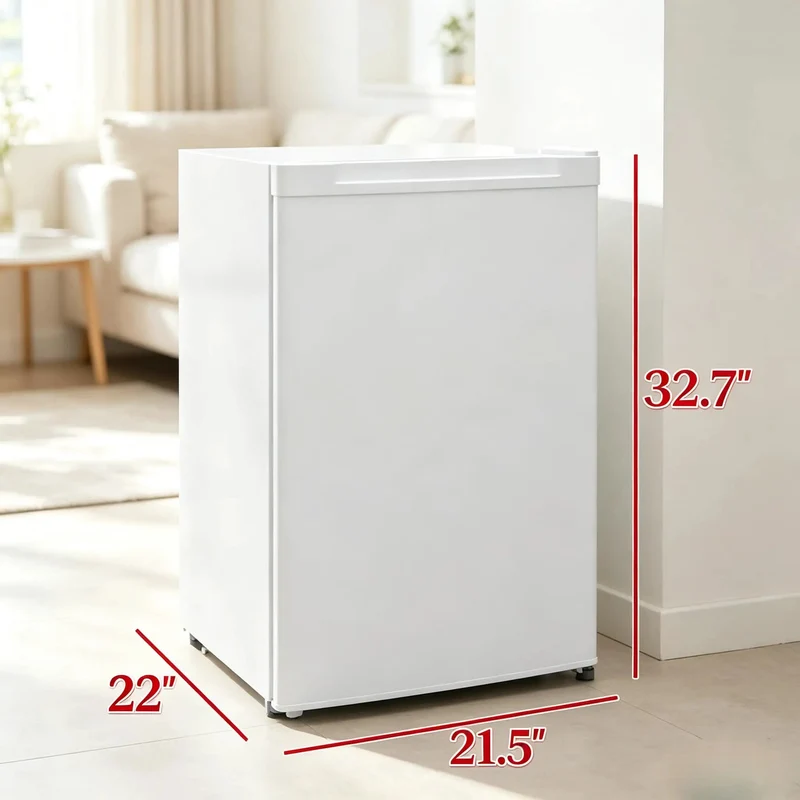3 Cu Ft Compact Upright Freezer With Reversible Door And Bright White Shell Keeps Your Stash Chill In Tiny Dorms Leveraging Super Quiet Cooling And No Sweat Thermostat Controls For Real Smooth Daily Frozen Snack And Meal Storage