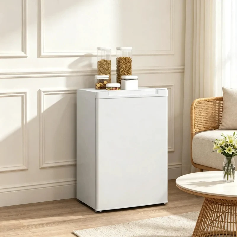 3 Cu Ft Compact Upright Freezer With Reversible Door And Bright White Shell Keeps Your Stash Chill In Tiny Dorms Leveraging Super Quiet Cooling And No Sweat Thermostat Controls For Real Smooth Daily Frozen Snack And Meal Storage