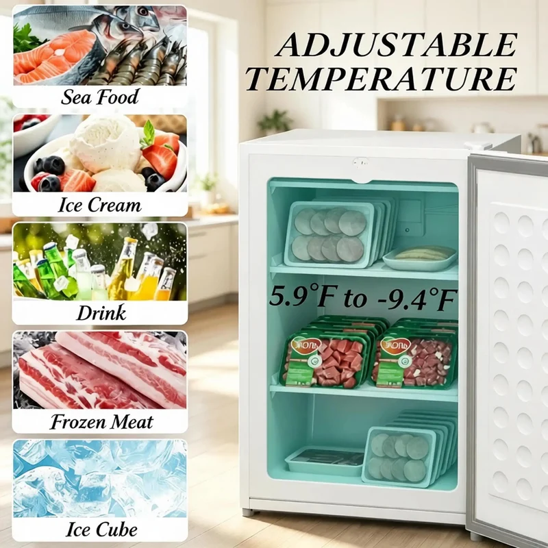 3 Cu Ft Compact Upright Freezer With Reversible Door And Bright White Shell Keeps Your Stash Chill In Tiny Dorms Leveraging Super Quiet Cooling And No Sweat Thermostat Controls For Real Smooth Daily Frozen Snack And Meal Storage