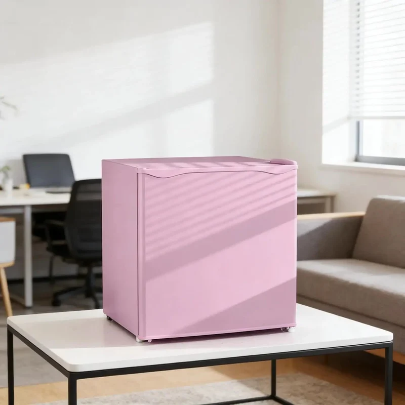 Slick Compact Upright Freezer Featuring Adjustable Temperature Settings Removable Shelf Reversible Door For Tight Kitchens Hella Tough Steel Frame With Fun Ice Cube Making Gear For Busy Households