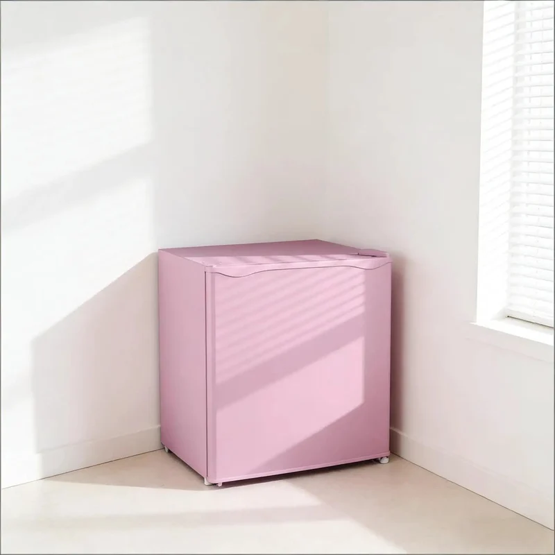 Slick Compact Upright Freezer Featuring Adjustable Temperature Settings Removable Shelf Reversible Door For Tight Kitchens Hella Tough Steel Frame With Fun Ice Cube Making Gear For Busy Households