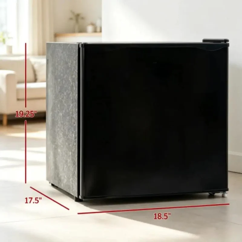 Black Compact Upright Mini Freezer 1.1 Cu Ft Adjustable Thermostat Dial With Reversible Swing Door Countertop Storage For Dorms And Apartments Keeps Your Fresh Eats Ice Cold No Stress Ever Again