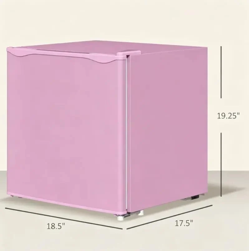 Pink Countertop Mini Freezer 1.1 Cubic Feet Compact Upright Quick Chill No Fuss Energy Saver Straight Up Quiet Operation Smooth Storage For Dorms Offices And Kitchen Counters
