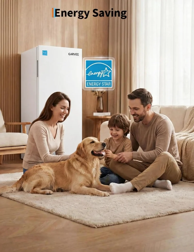 Space Saving 11 Cu Ft Convertible Upright Freezer Plays Nice As A Garage Ready Refrigerator With Freezer Slim Vertical Build Slides Straight Into Any Tight Kitchen Laundry Closet Or Pantry Honest Cooling Power Keeps Bulk Groceries Frozen Solid No Drama