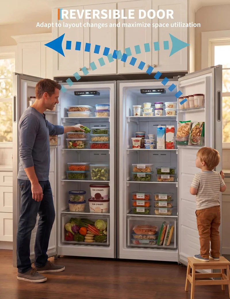 Space Saving 11 Cu Ft Convertible Upright Freezer Plays Nice As A Garage Ready Refrigerator With Freezer Slim Vertical Build Slides Straight Into Any Tight Kitchen Laundry Closet Or Pantry Honest Cooling Power Keeps Bulk Groceries Frozen Solid No Drama