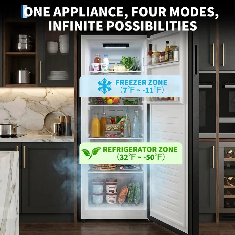 11 Cu Ft Upright Freezer And Stand Up Converter Fridge With Four In One Modes And Frost Free Tech Slay Your Stash With Extra Shelves For Meal Prep Parties And Bulk Grabs That Hit Different