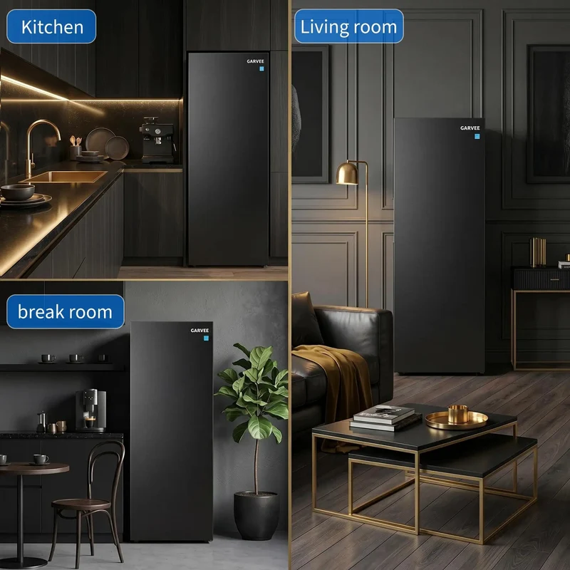 No Sweat 11 Cu Ft Frost Free Upright Freezer With Convertible Fridge Mode And Adjustable Shelves Smooth Sailing Mechanical Temp Control Freestanding Deep Storage For Garage Or Kitchen Clean Black Finish Quick Setup