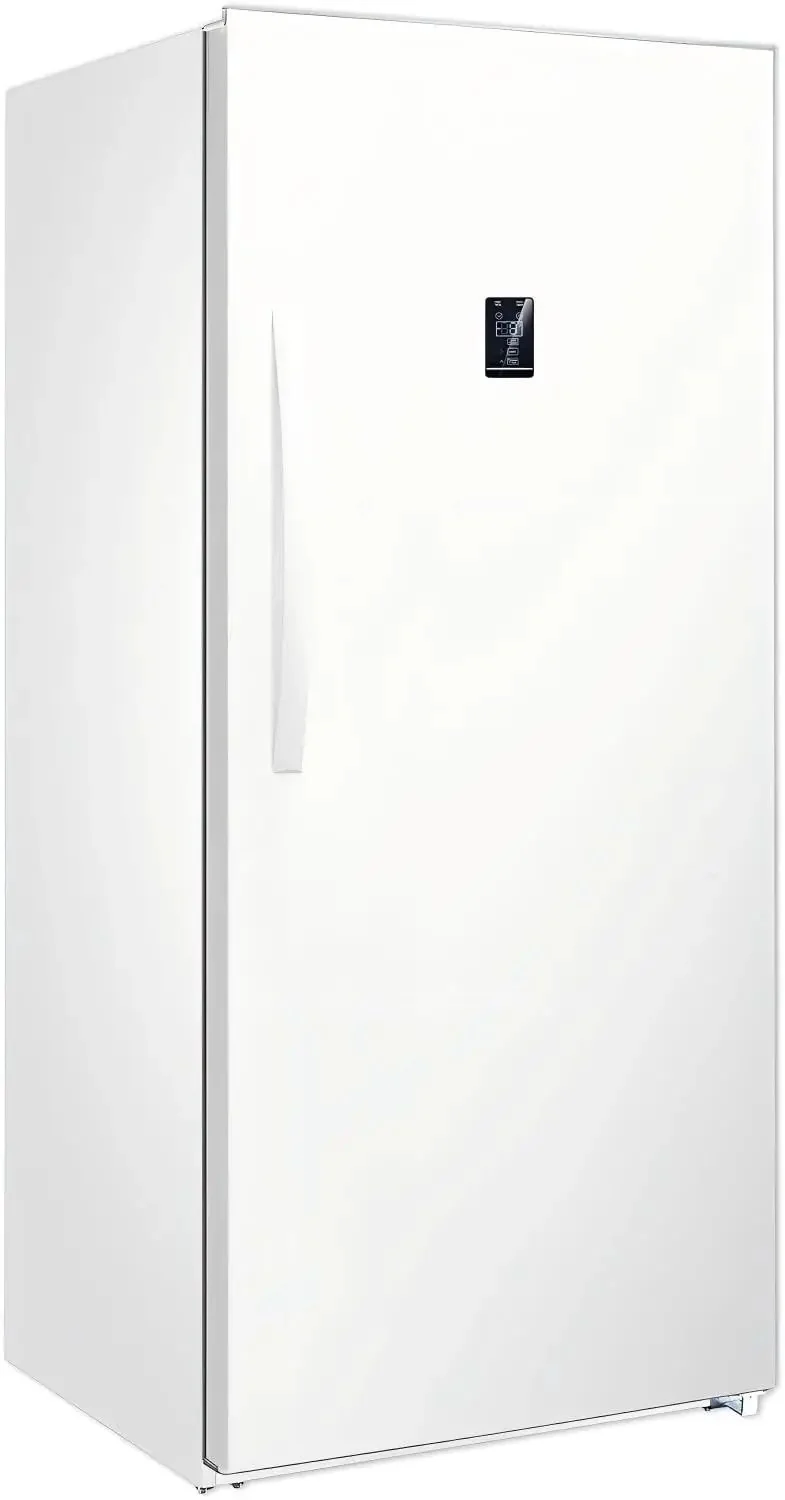 Heavy Duty Convertible Upright Fridge Freezer With Auto Defrost And Four Adjustable Shelves, Rock Solid For Stashing Grub, Chilling Brews, And Garage Ready Storage